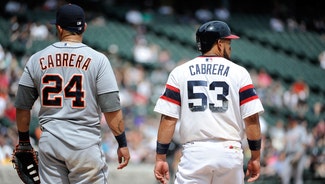 Next Story Image: Cabrera vs. Cabrera: Melky jukes Miggy in funny play at first base (VIDEO)
